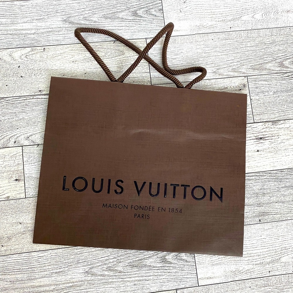 Louis Vuitton Brown Paper Small‎ 7"x8.5” Shopping Bag